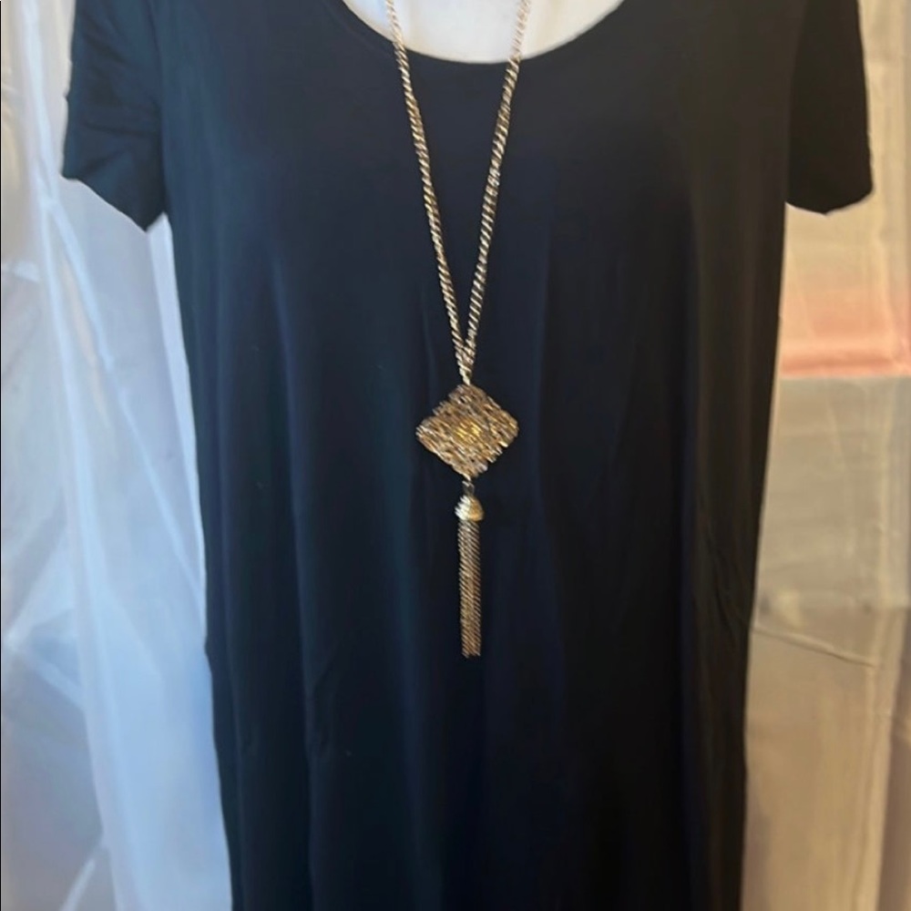 Black Knee Legnth Dress